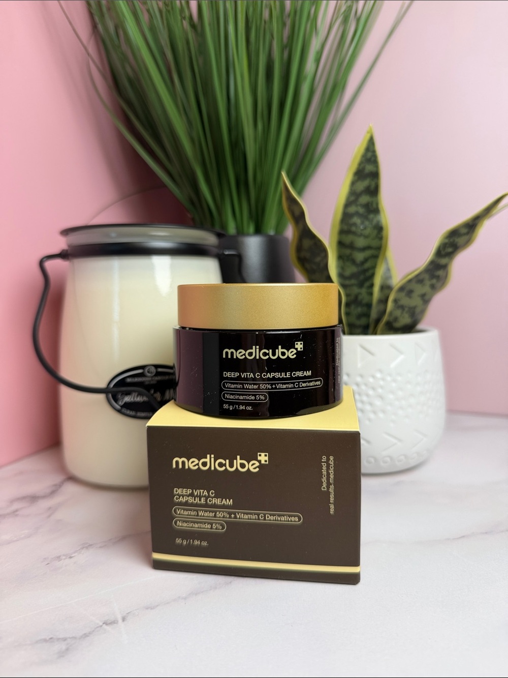Medicube Deep Vita C Capsule Cream — Yellow and Gold Brightening Moisturizer